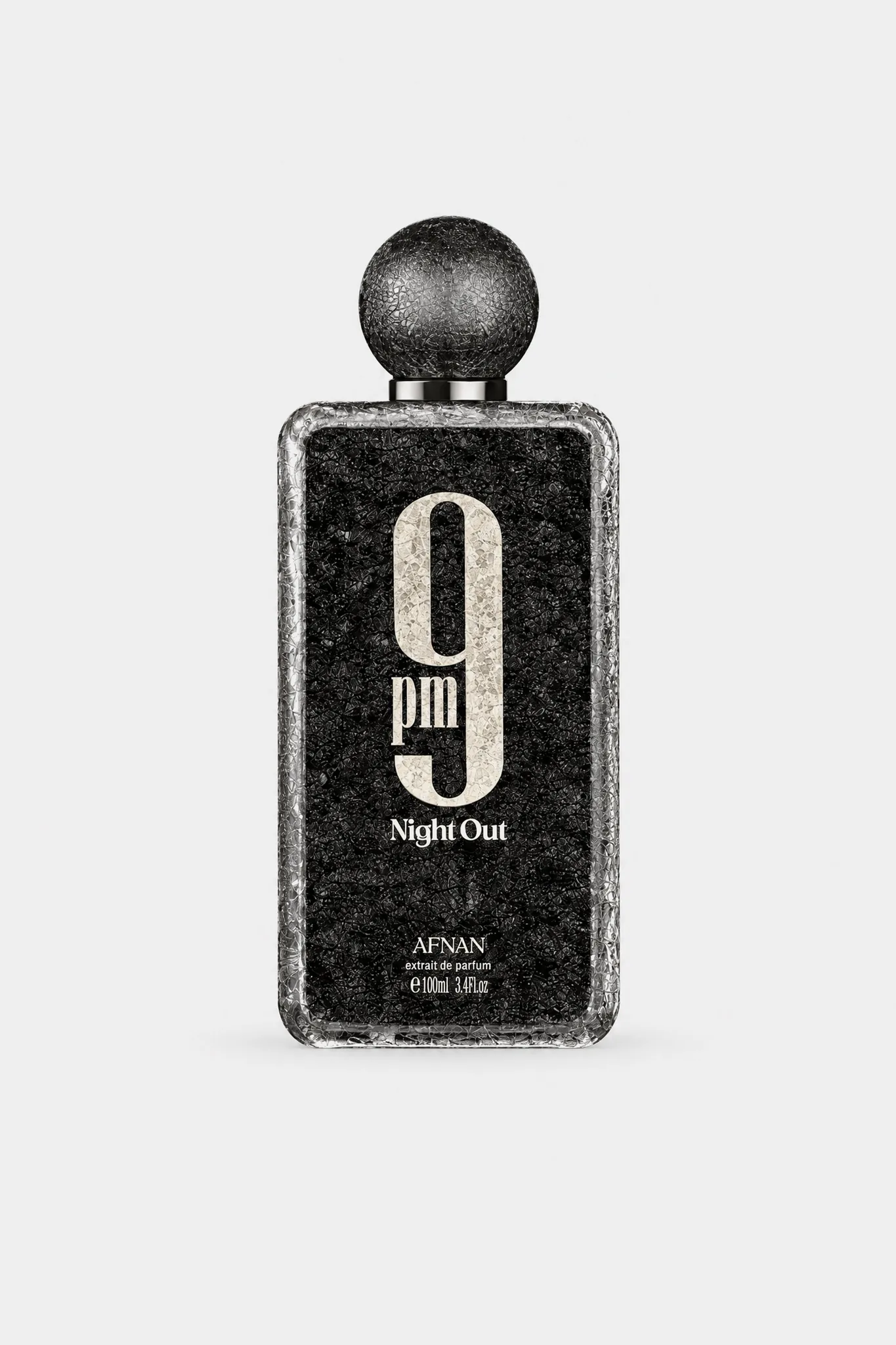Afnan 9PM Night Out Extrait de Parfum 100 ml bottle, front view