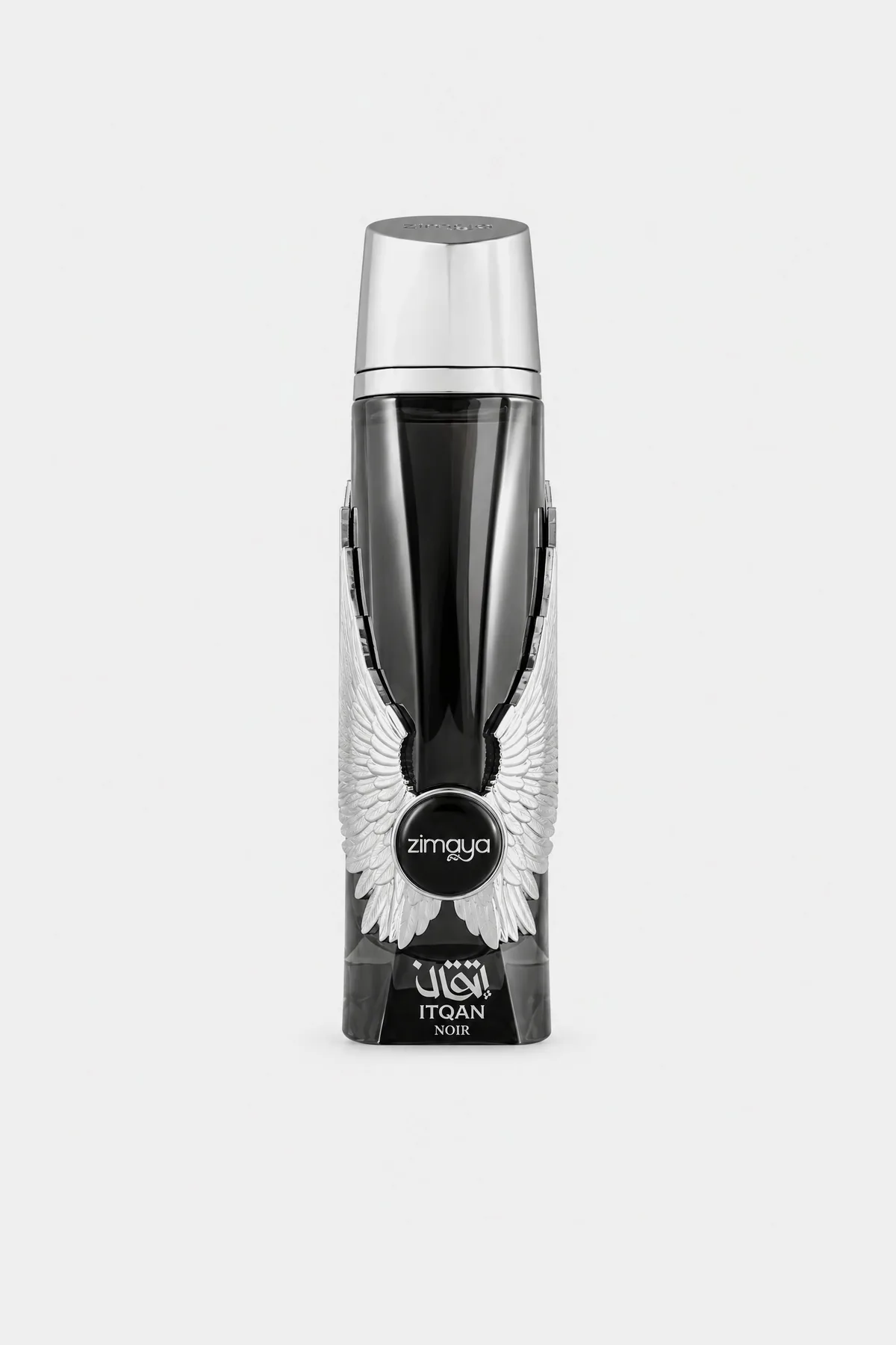 Zimaya Itqan Noir Eau de Parfum 100 ml bottle, front view